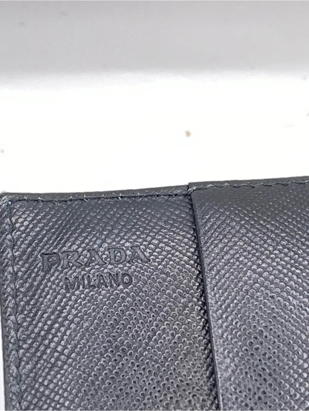 Prada Black Saffiano Leather Card Holder